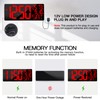 Xflyee [Oversized] 18" Large Digital Wall Clock with Remote Control,