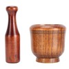 Wooden Grinding Bowl Household Kitchen Manual Garlic Ginger Spices Grinder
