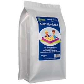 Supply Solutions | Kids PlaySand – Premium Natural Play Sand for Sandbox, Sensory Play & Crafts – Washed, Screened & Dust-Free – Safe, Non-Toxic, Indoor/Outdoor Use - 20lbs