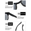 KOOSUFA Stylish Reading Sunglasses Blue Light Blocking Sun Readers for