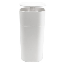 ANRONCH Push Down Pump Liquid Dispenser, Lockable Pump Dispenser Bottle Travel Cosmetics Dispenser Soap Dispenser Liquid Pumping Empty Bottle for Body Wash and Makeup Remover