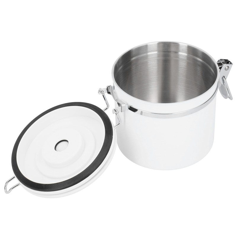 Stainless Steel Sealed Canister Coffee Flour Sugar Container Storage Jar
