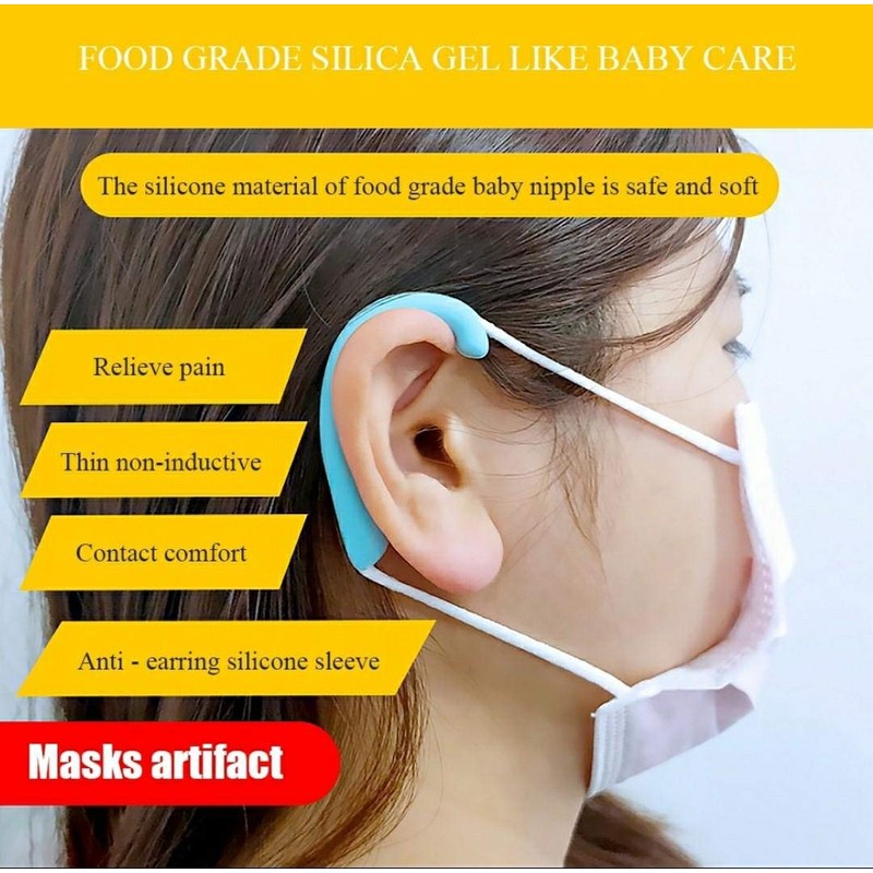 Beyond Trim Silicone Earmuffs Protector - 4 Pairs Face Mask