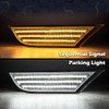 PIT66 LED Sequential Front Side Marker Light Turn Signal Lamp