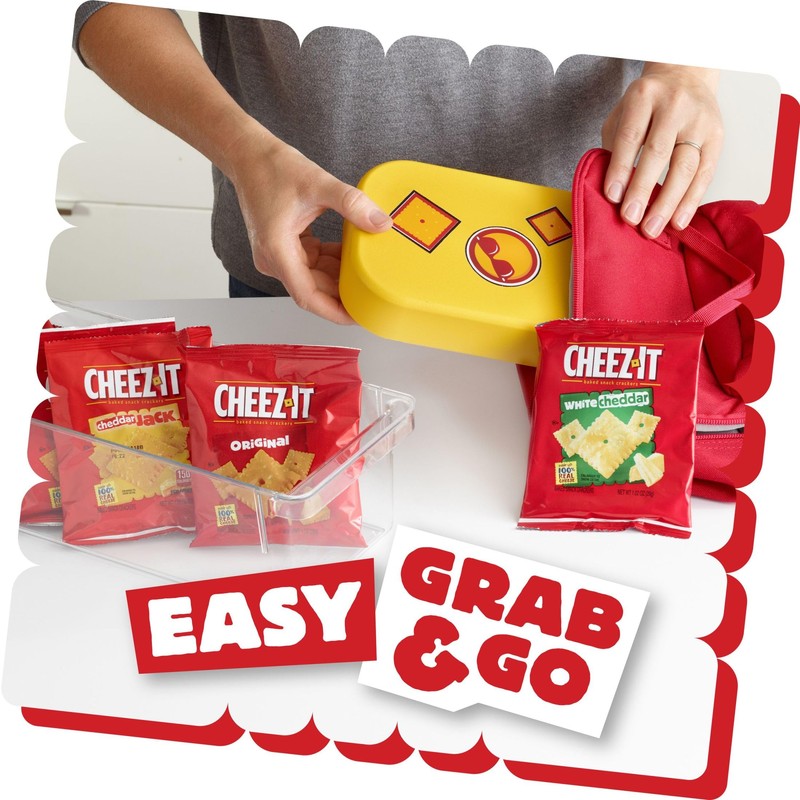 Cheez-It Cheese Crackers, Baked Snack Crackers, Lunch Snacks, Variety Pack,