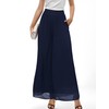 Cnlinkco Womens Wide Leg Pants Work Formal Elegant Flowy Pants