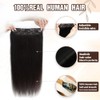 Invisible Wire Hair Extensions Real Human Hair - 16 Inch