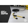 Southwire Generator 2-Outlet Y-Splitter Cable - Converts Single Plug to