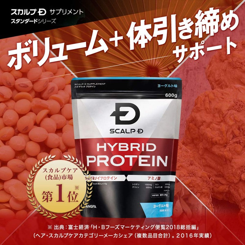 アンファー(ANGFA) スカルプD サプリメント ハイブリッド プロテイン ホエイプロテイン ソイプロテイン ノコギリヤシ マカ トンカットアリ