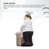 Resin Chef Statue Restaurant Dining Table Decor Figurine Ornament Kitchen