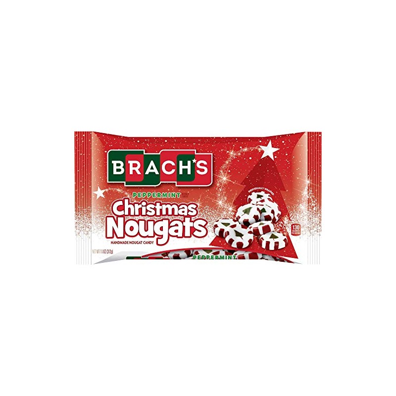 Brach's Christmas Peppermint Nougats - 11oz (Pack of 2)