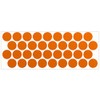 LiteMark Reflective Orange 1 Inch Circle Sticker Decals for Helmets,