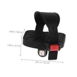 BESPORTBLE 1 Pair Exercise Bike Pedals with Adjustable Straps for Indoor Cycling and Stationary Bikes Essential Replacement Parts Mountain Bike Pedals