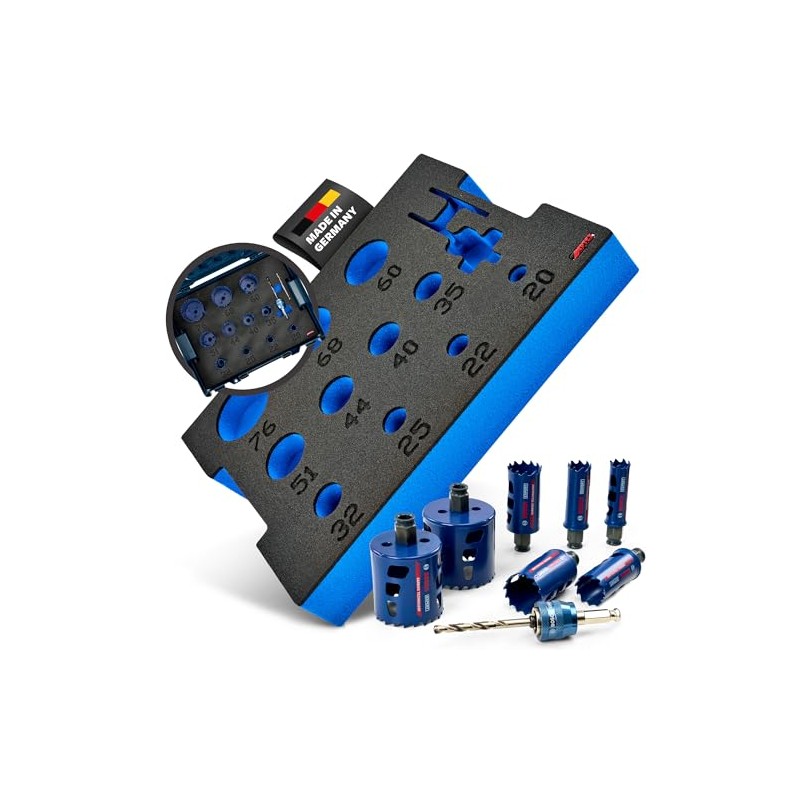 APTEX Foam Insert Suitable for Bosch Expert Hole Saws 20-76