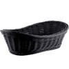 Nagao Basket, Washable Fruit Basket, Boat Type, Black, 30 cm,