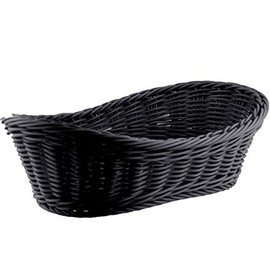 Nagao Basket, Washable Fruit Basket, Boat Type, Black, 30 cm, 01053230