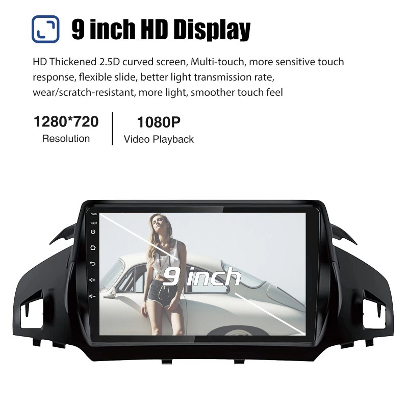 ESSGOO 4+64G For Ford Escape Kuga 2012-2019 Car Stereo Radio