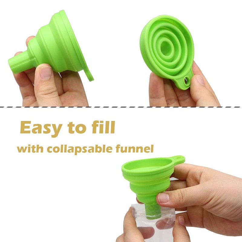 AWEELON 120PCS Disposable Popsicle Bags with 3 Foldable Funnels Freeze