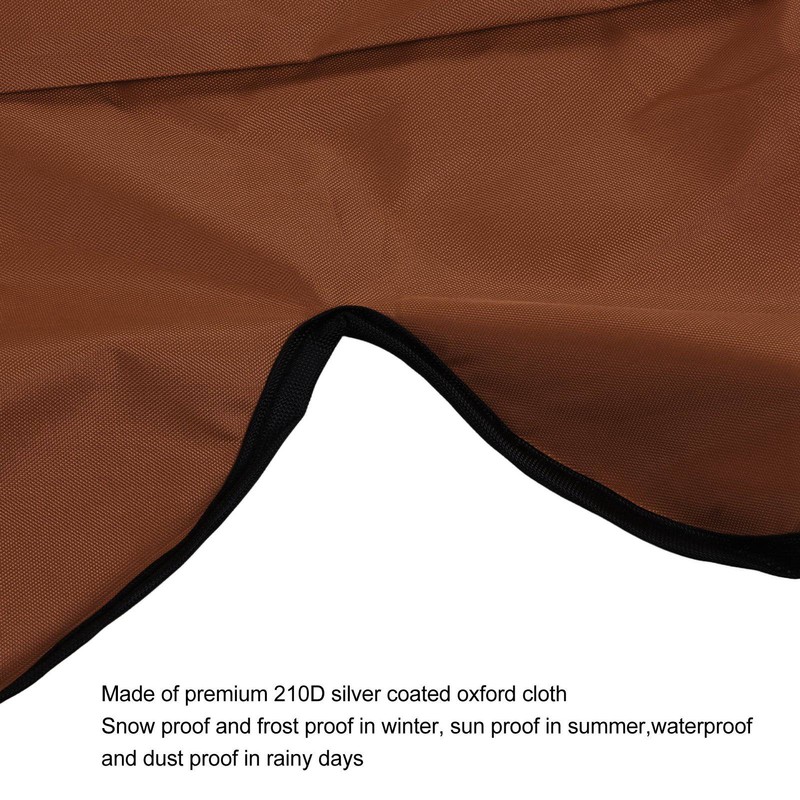 Outdoor Swing Canopy Silver Coated Oxford Cloth Waterproof Swing Chair