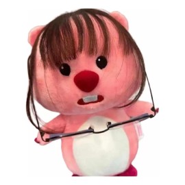 generic Loopy El Castor Peluche + Peluca + Con Gafas 30cm