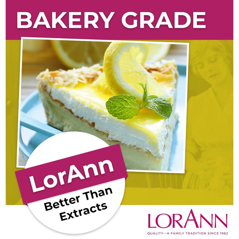 Lorann Oils Bakery Emulsions Natural and Artificial Flavor 4oz-Lemon, Other,
