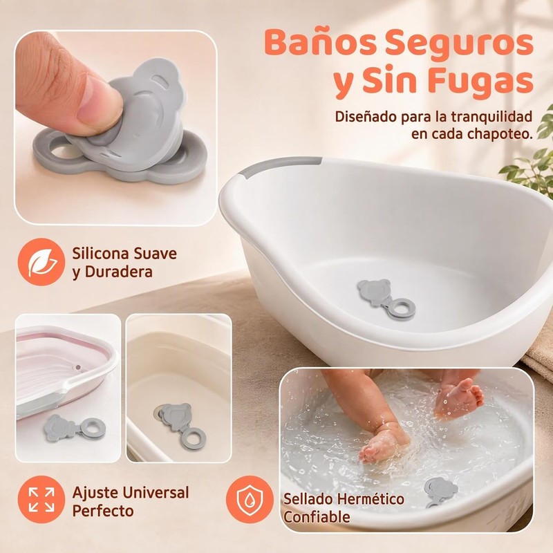 4 Tapones para BañEra TapóN De BañO para BebéS 9,8