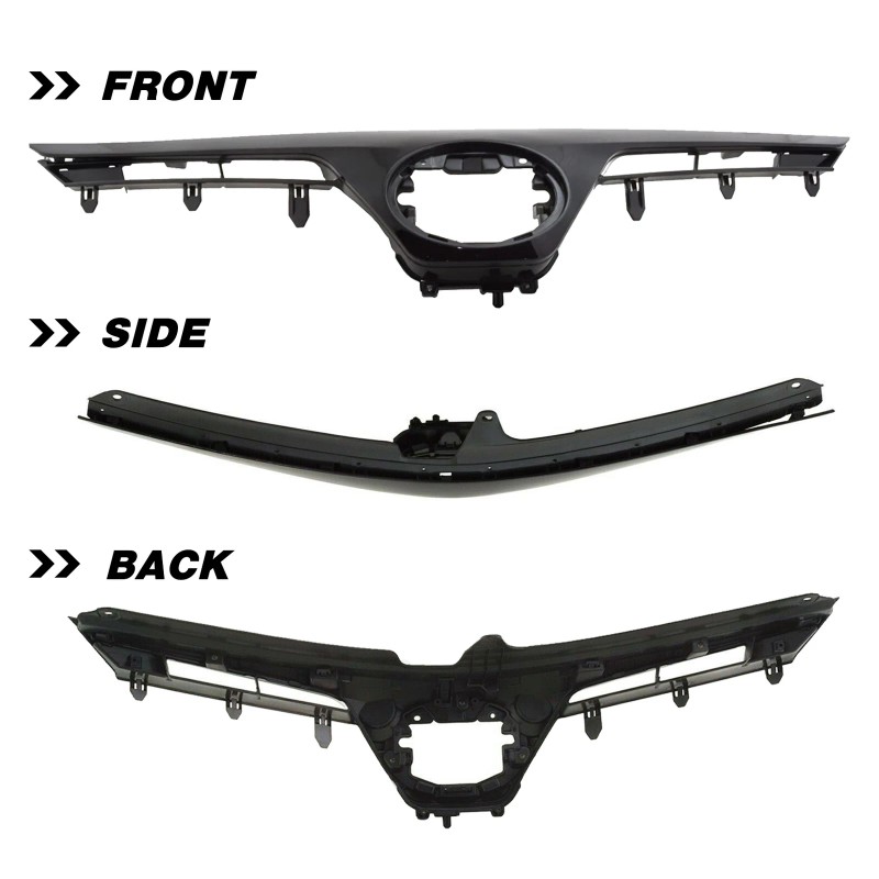 Stunning Front Bumper Upper & Lower Grille Assembly For 2017