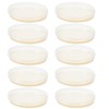 ibasenice Nutrient Agar Plate 10pcs Glass Petri Dish Science Kit