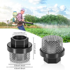 Nuanchu 2 Pcs Hose Inlet Strainer Filter Suction Strainer Garden Screen Garden Hose Pump Inlet Sprayer Filter 3/4 7/8 Thread for Sprayer 390 395 495(Inner Diameter,7/8)