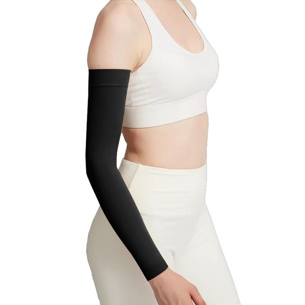 Arm Compression Sleeve for Men Women(Single), 20-30 mmhg Full Arm