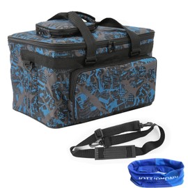 Art Supplies Organizer Bag Craft Tool Storage Tote Arts and Crafts Carrying Case Artist Travel Carrier Bag with Headband Waterproof Paint Box Foldable For Drawing Sketch Painting Sewing Large Capacity