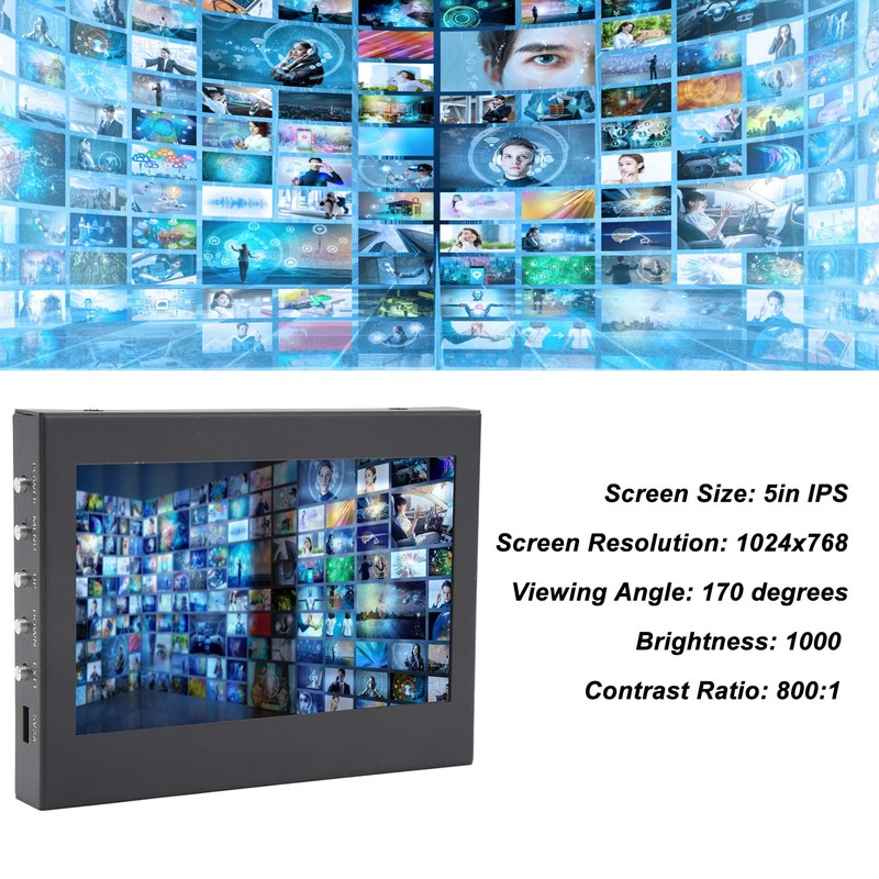 5 Inch IPS LCD Touch Screen Display, 1024x768 Capacitive Screen