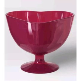 Target 2 Target 6oz Valentine Pink Plastic Figural Heart Dessert Bowl Trinket Dish NEW
