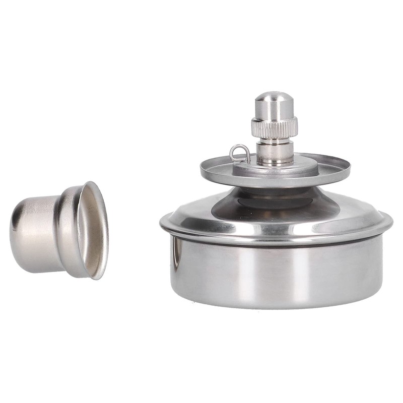 Disee Alcohol Lamp, Adjustable Stainless Steel Lab Alcohol Lamp Explosion-proof