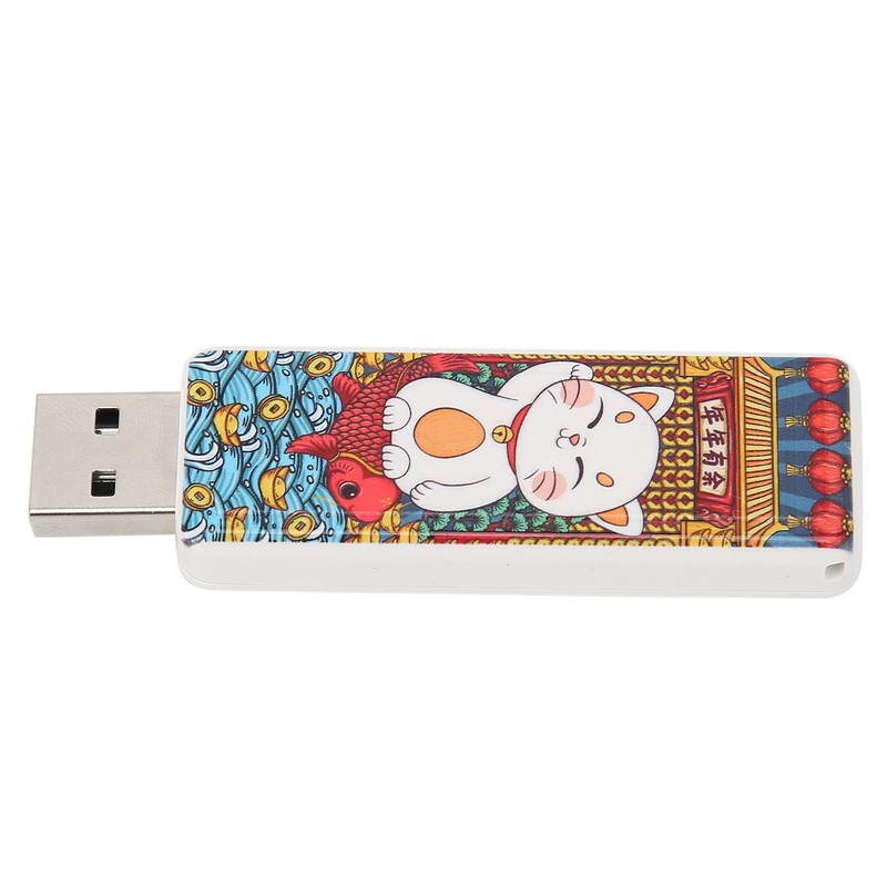 USB Flash Drive Cute Cat Pattern Hot Swap Plug and