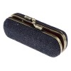 Estuche Para Lápiz Labial Con Espejo Para Damas Azul Negro