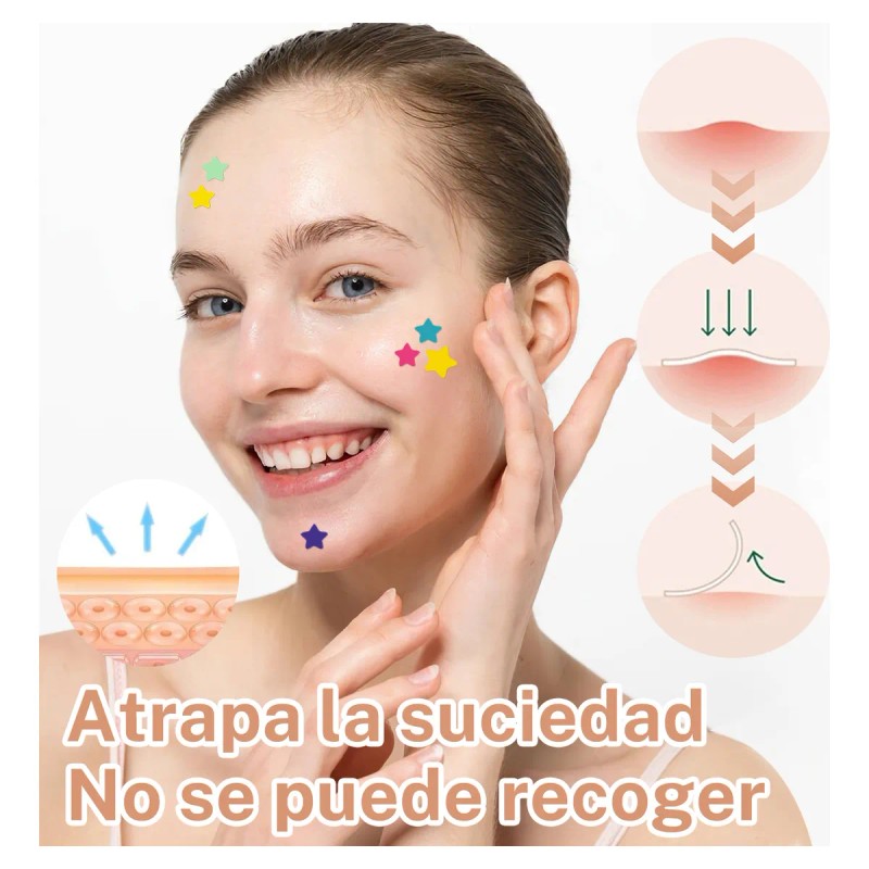 280pzs Mascarillas Estrella Acne