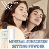 Sunscreen Setting Powder SPF 50 +,Translucent Mineral Sunscreen with Brush