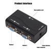 HD VGA Splitter,1 in 2 Out 250MHz USB 1920x1440 1080P