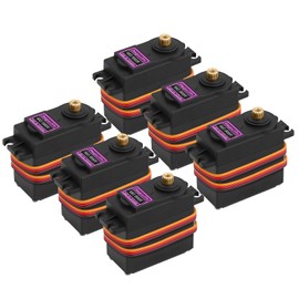 6-Pack MG996R 55g Metal Gear Torque Digital Servo Motor for Futaba JR RC Helicopter Car Boat Robot