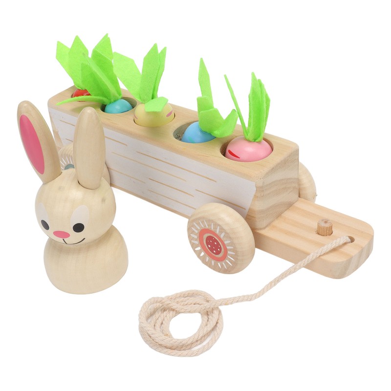 Toddler Radish Matching Car Toy Baby Safe Infant Robust Wooden