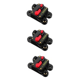 PACKOVE 3 Pcs Resettable Circuit Breaker Car Audio Fuse Circuit Breaker Holder Selected Alloy Material for Excellent Conductivity
