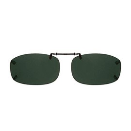 Dioptics Solar Shield Fits Over Rimless Clip-On Sunglasses REC 5 56 BLACK/GRAY