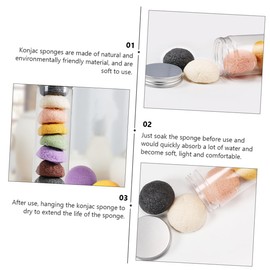 Healvian 8pcs Facial Cleansing Puff -friendly Sponges for Makeup Removal Exfoliating