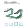 SOUNDANCE Laptop Stand, Aluminum Computer Riser, Ergonomic Laptops Elevator for