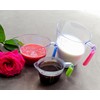 3pc Transparent Drastic Measuring Cup Set, Measuring Cup Stackable Clear
