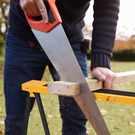 Casart 2PCS Sawhorse Pair, Portable Saw Horses with Folding Legs Twin Pack
