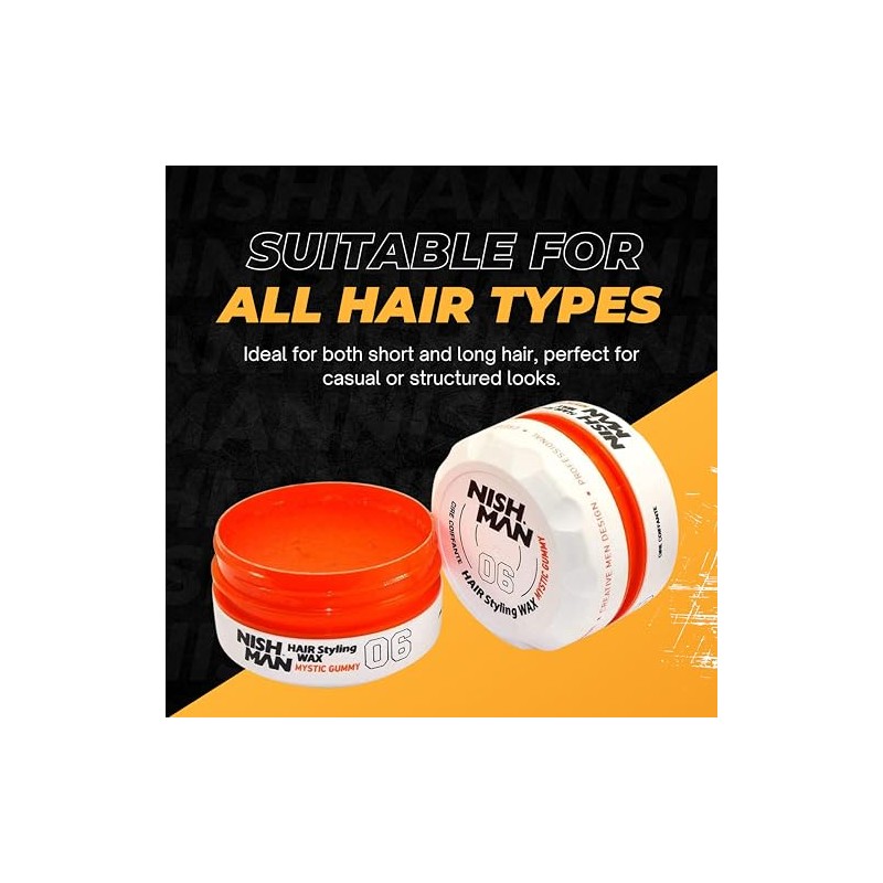 Nishman Serie Hair Styling (06 Mystic Gummy AQUA WAX, 150