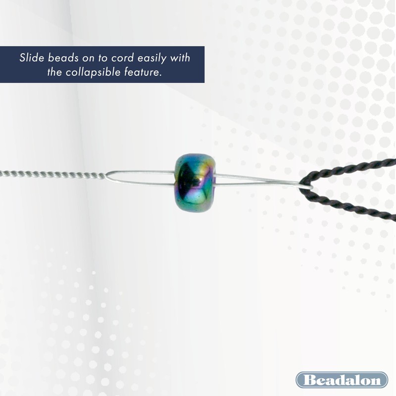 Beadalon Collapsible Eye Beading Needles, Medium 0.36 mm / .014