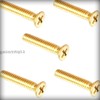 New Pack of 100 Pcs 6-32 x 1/2" inch Solid